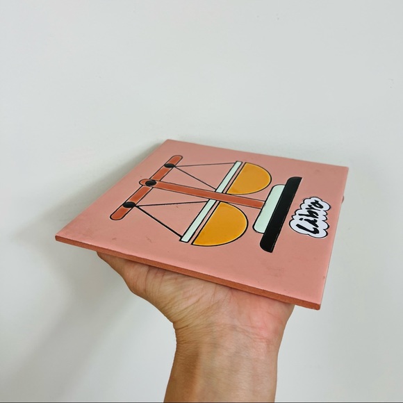 Vintage Pottery Libra Tile - Picture 3 of 5